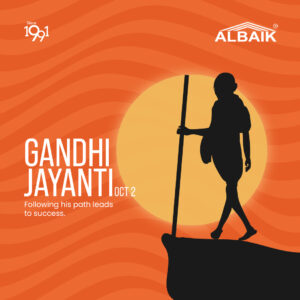 Read more about the article Gandhi Jayanthi, ALBAIK® Celebrates the Spirit of Peace and Unity