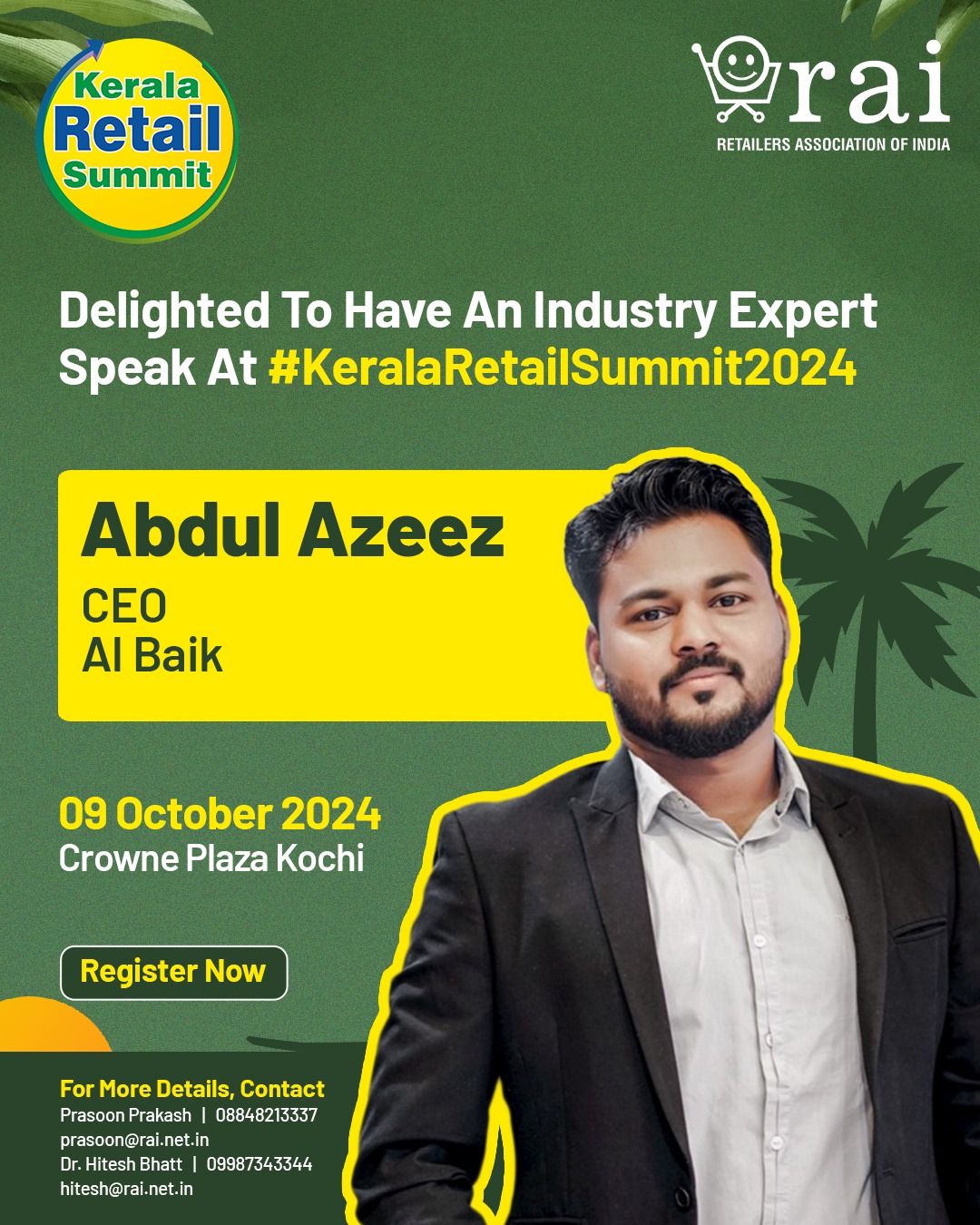 You are currently viewing ALBAIK® CEO Abdul Azeez to Speak at Kerala Retail Summit 2024!